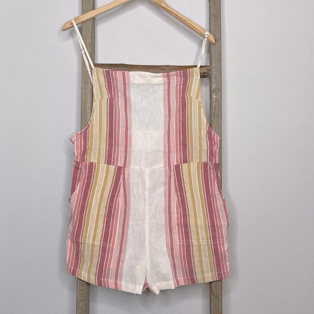 Rip Curl striped romper shorts